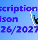 Les inscriptions pour la saison 2026/2027 sont ouvertes